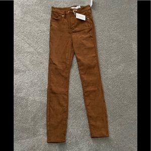 Good American good waist suede like pant